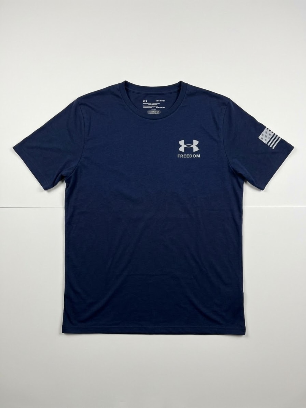 Under Armour Men's Navy 'Freedom' Logo Short Sleeve Tee